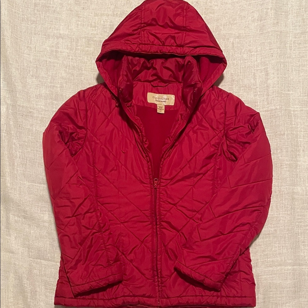 Covington Red Puffer Jacket